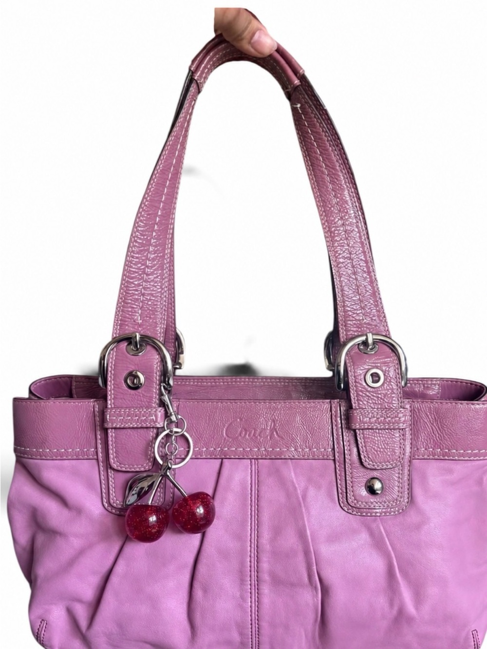 coach vintage mauve pink soho purse
